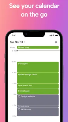 Motion Tasks and Scheduling android App screenshot 1